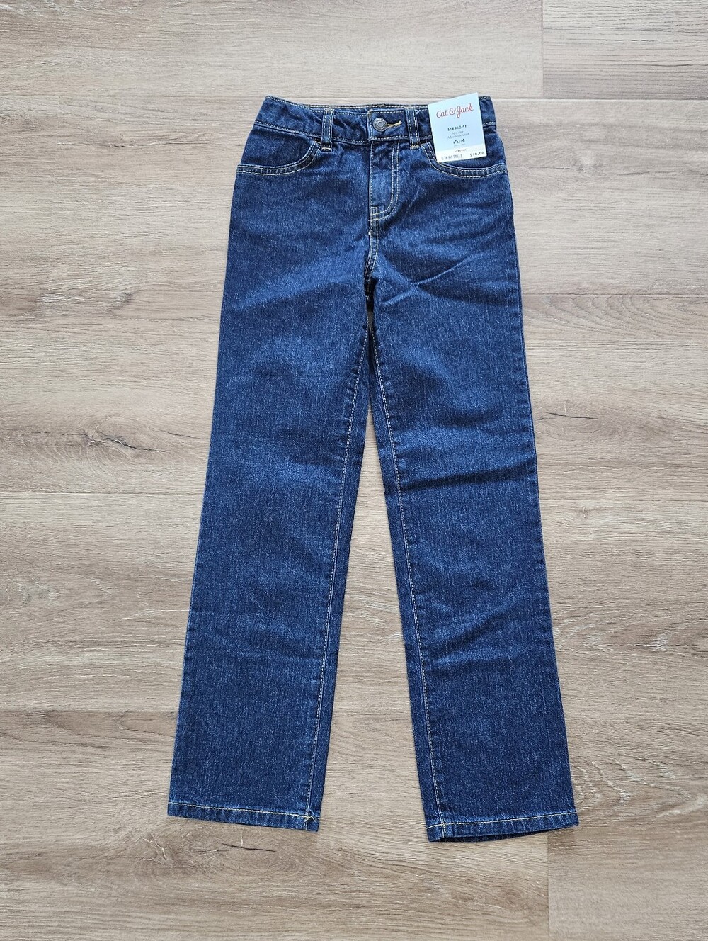Cat & Jack Blue Denim Slim Straight Leg Jeans Size 8